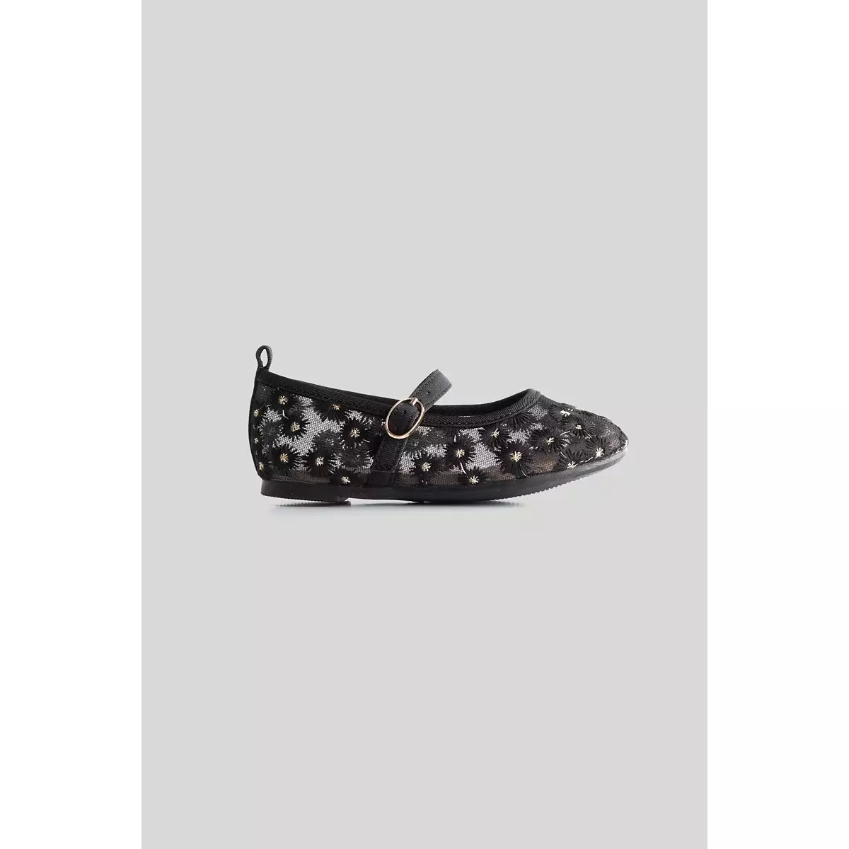Mothercare Daisy Mesh Ballerina Shoes - Sepatu Anak Perempuan (Hitam)