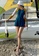 A-IN GIRLS blue Conservative Color Block One-Piece Swimsuit 247D3US8EE2917GS_7