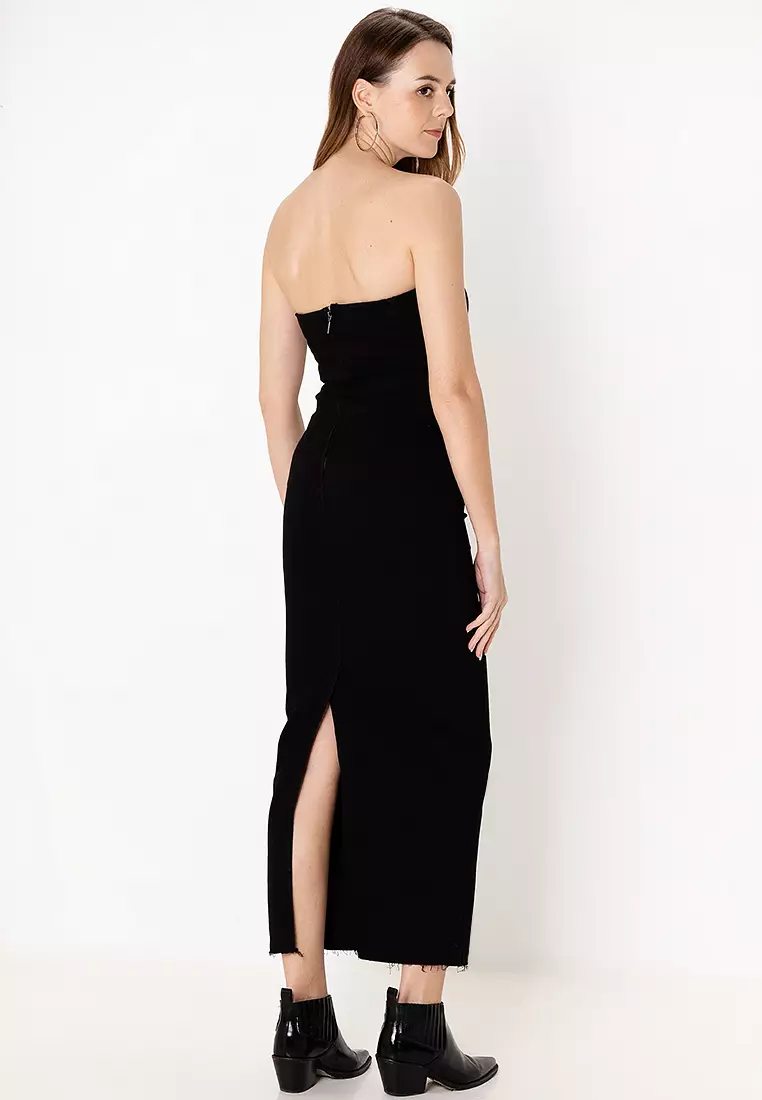 ZARA Dress with Back Slit 2025 | Buy ZARA Online | ZALORA