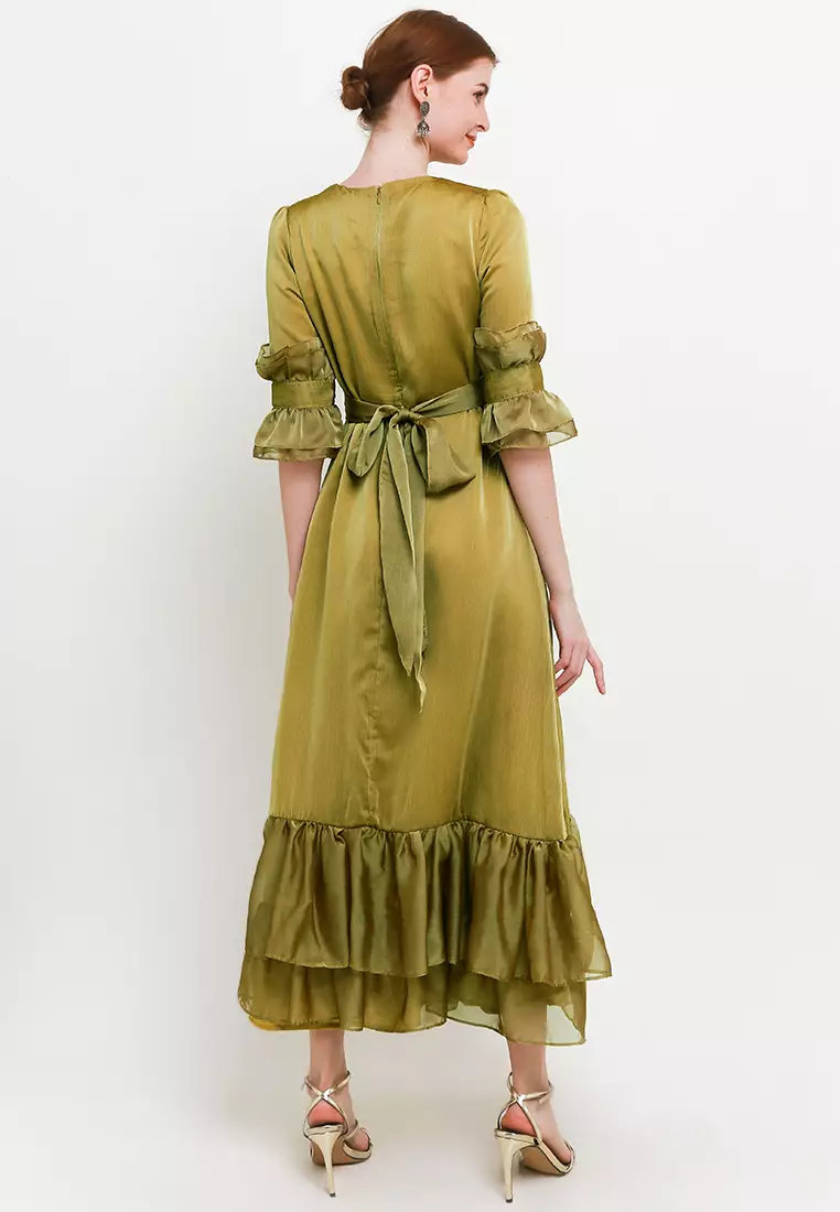 Chanira Festive Pamela Gamis-Mustard Gold