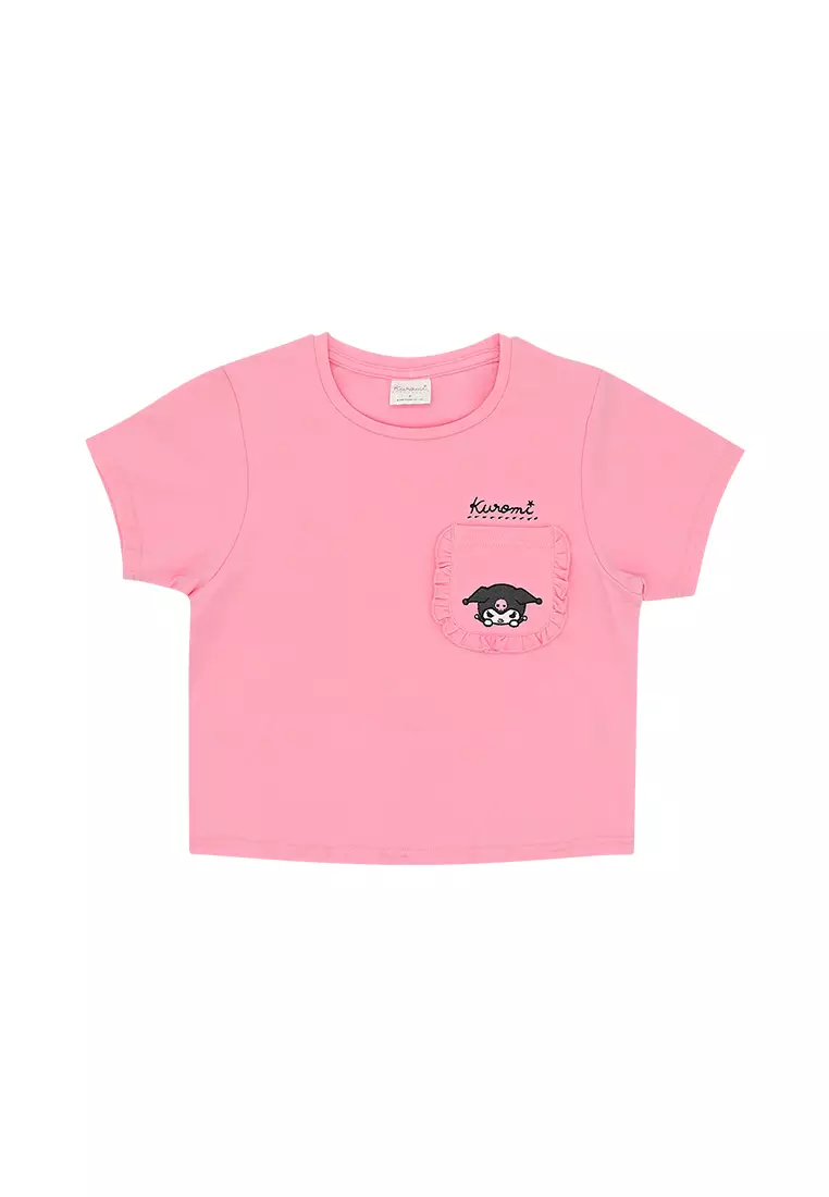 Girls Licensed Graphic T-Shirt with Pocket "Kuromi"