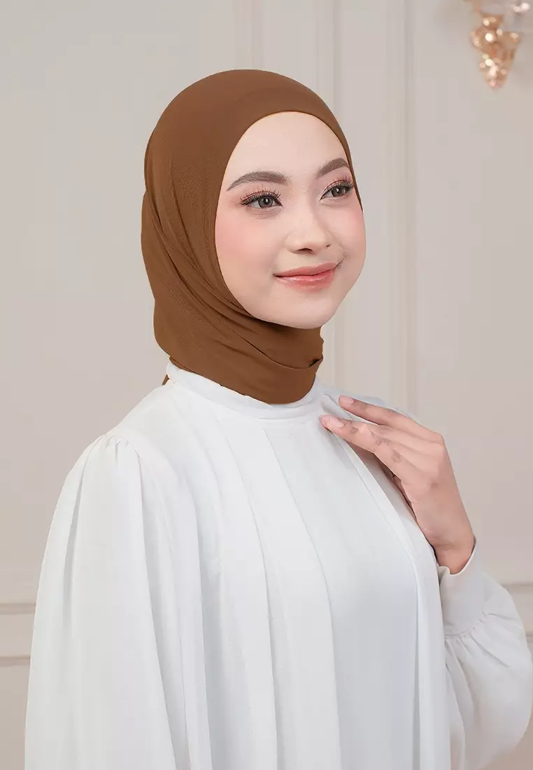 HIJAB INSTAN QIARA - BROWN