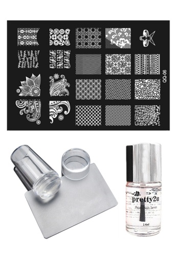 Buy Pretty2u Nail Art Stamp Plate Qq06 Set Online Zalora Malaysia