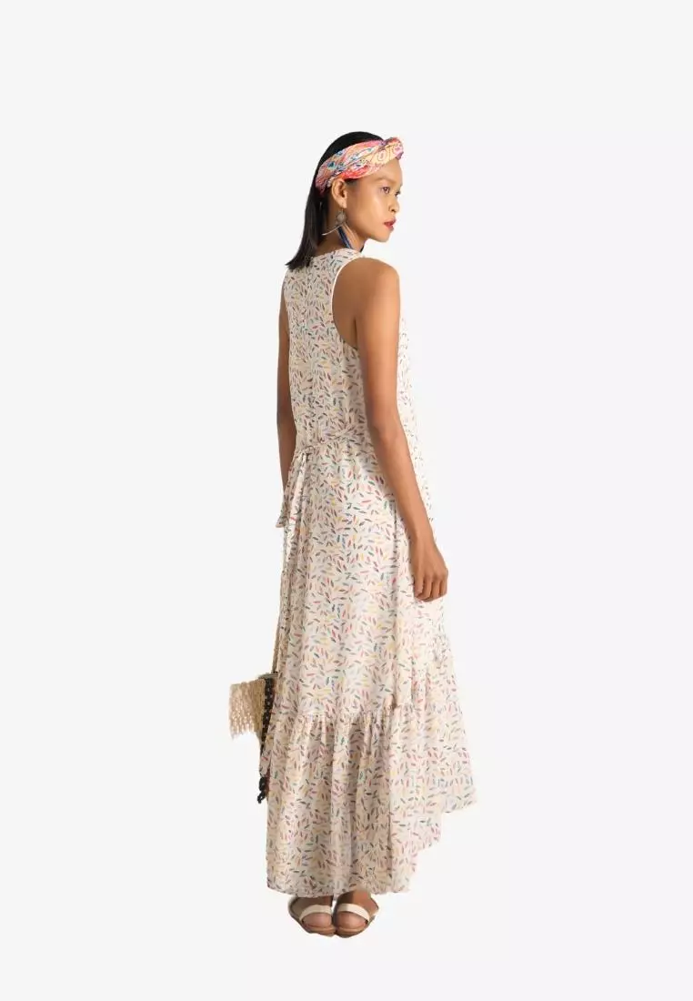 New Linen New Horizon Maxi Chiffon Dress