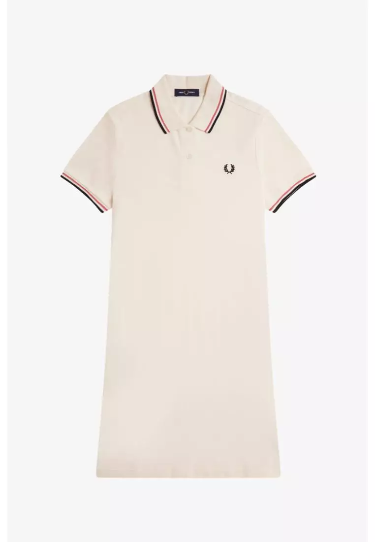Fred Perry D3600 Twin Tipped Fred Perry Dress (Light Ecru / Putty Pink / Black)