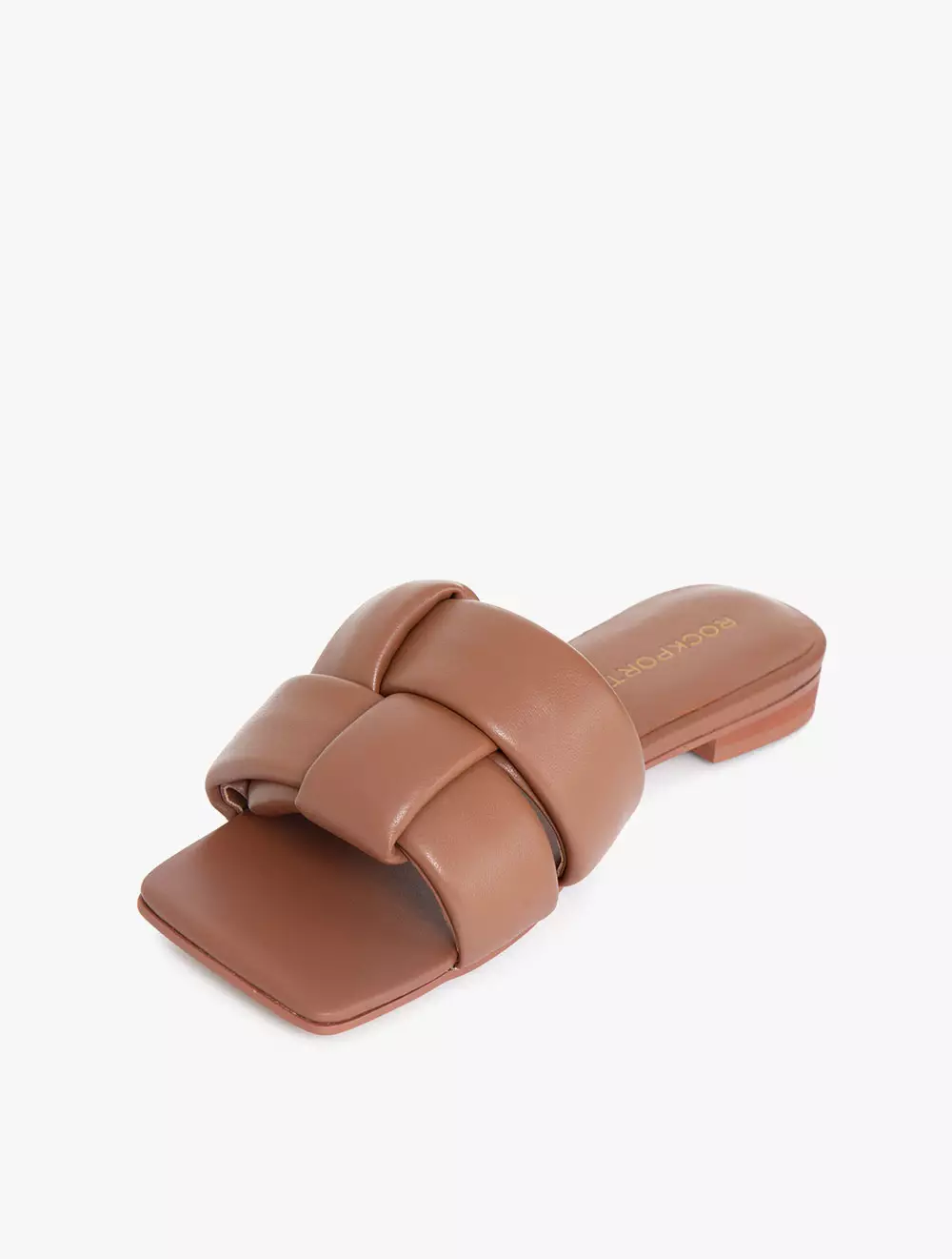 Rockport Women's TG0502 Flat Sandals - Cognac