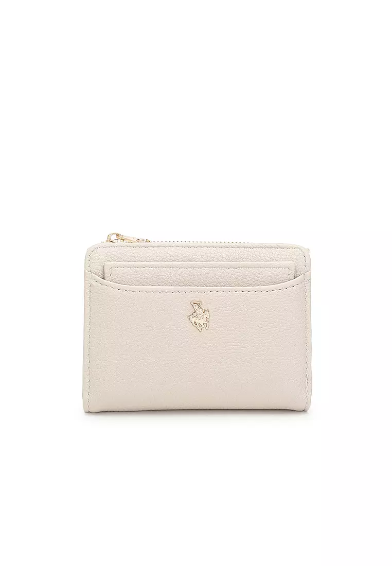 Women's 2 in 1 Purse/Wallet With Coin Compartment (Dompet Wanita 2 in 1 dengan Kompartmen Koin) - Putih