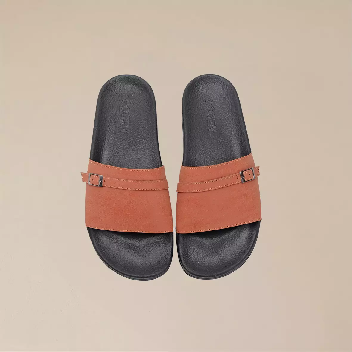 Cogen Sandal Slide Wanita Bym Series - Orange