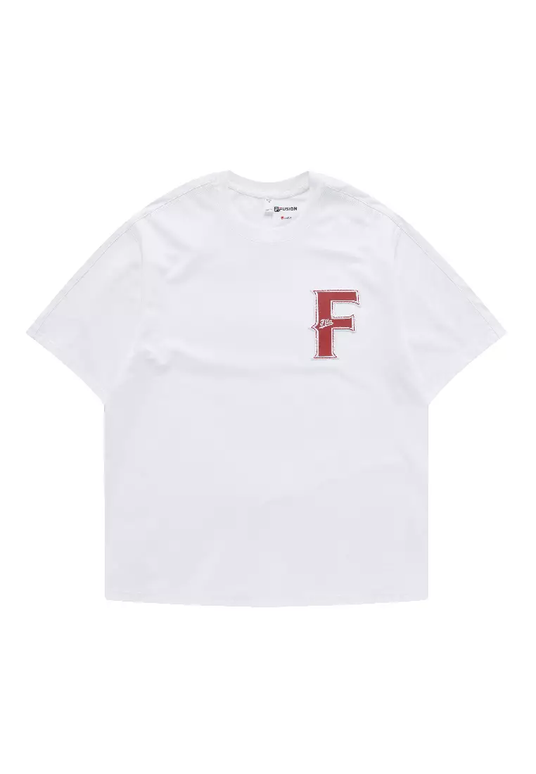 Red fila t shirt on sale