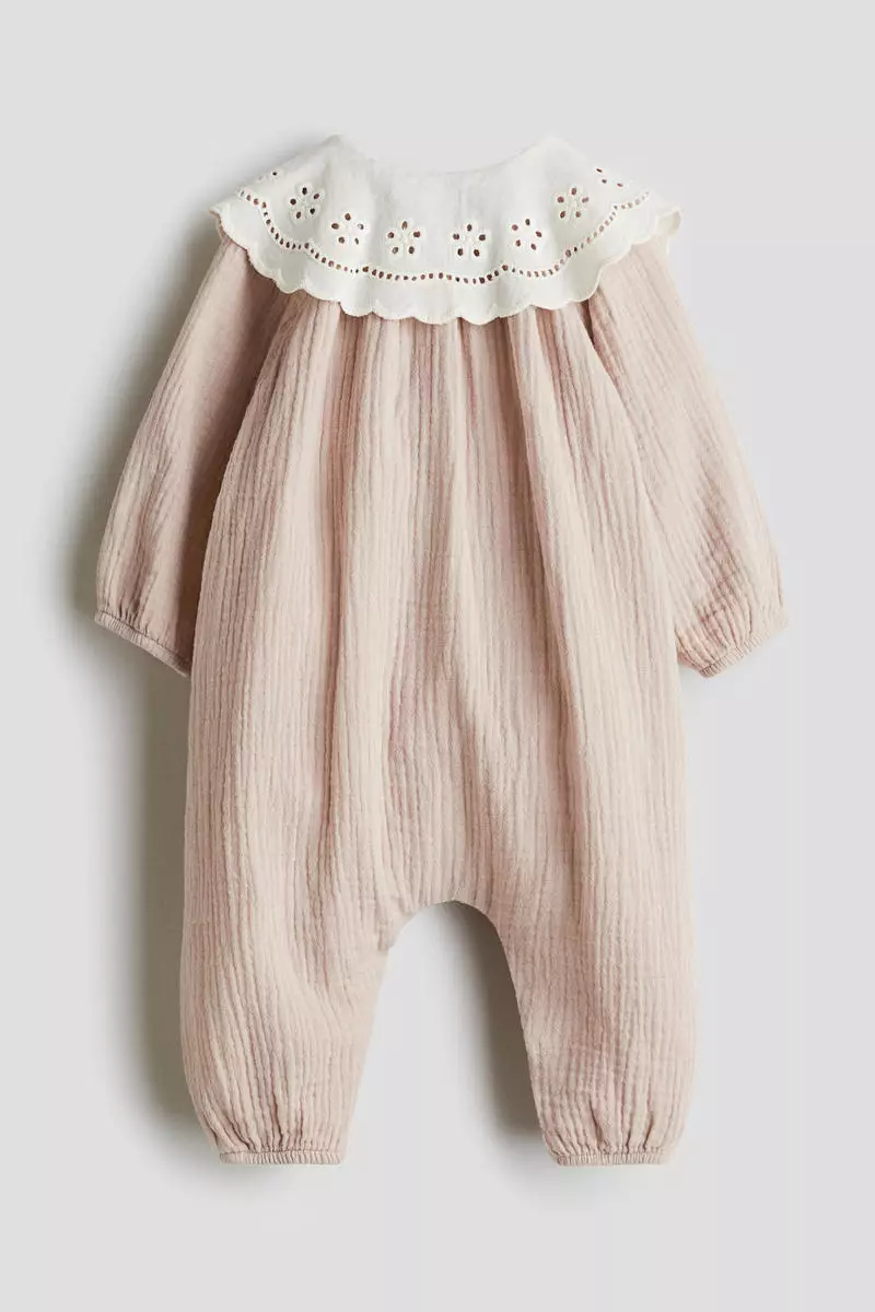 Cotton muslin romper suit