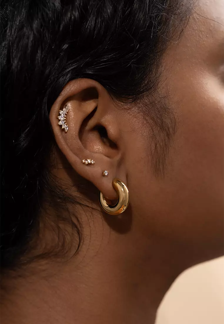 Hailey Nano Hoop 9mm Earrings