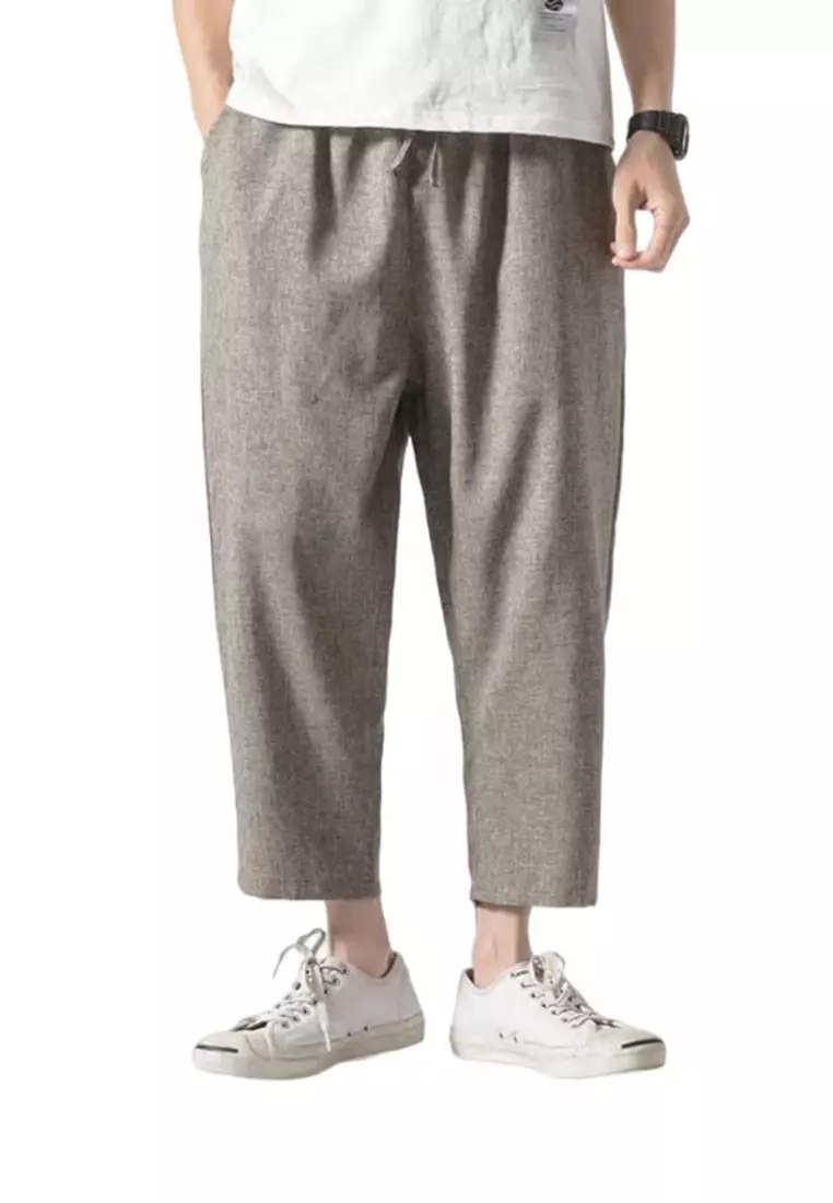 Baggy cropped pants top