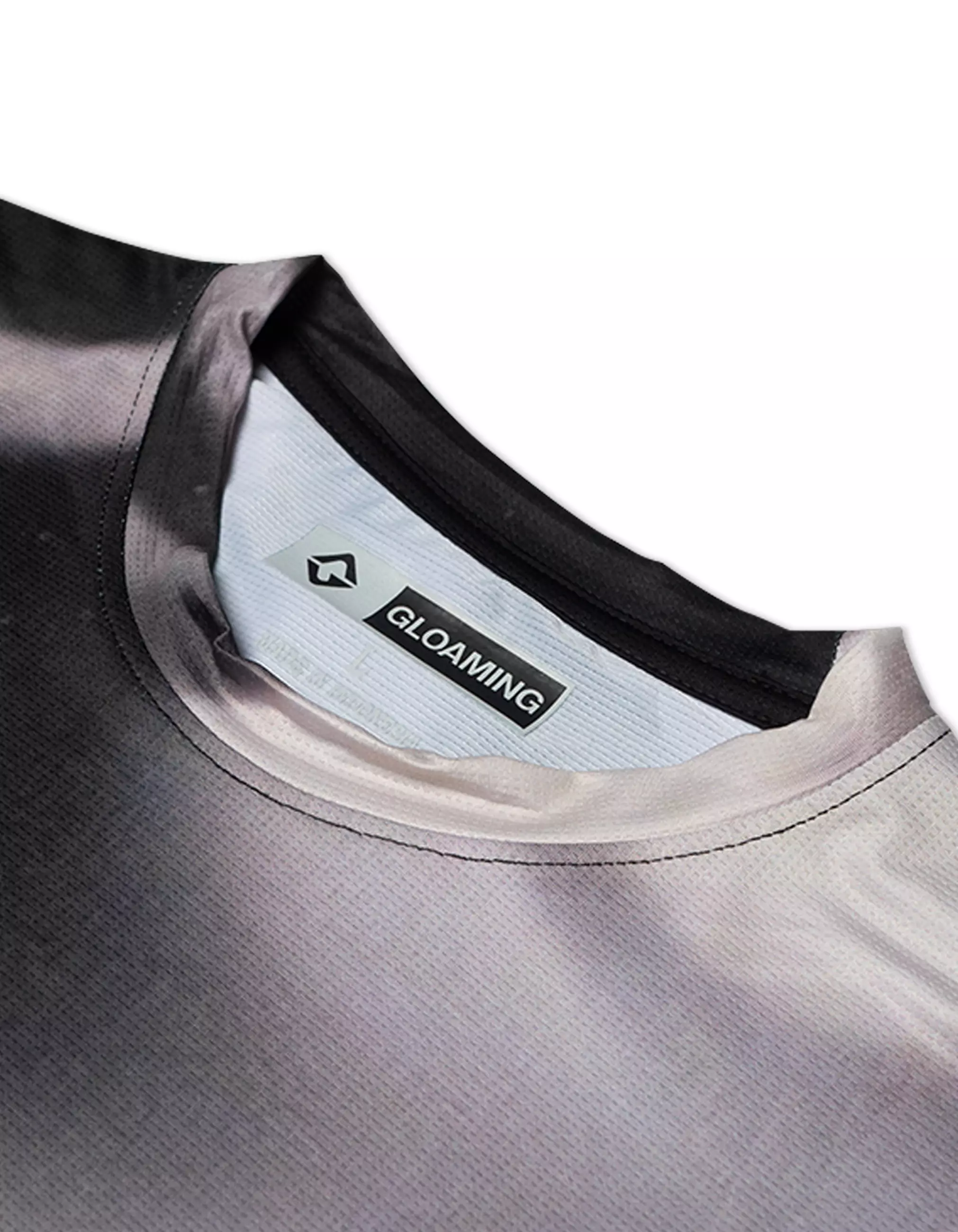 Gloaming Tshirt Running Jersey Full Print Black White - Andromeda