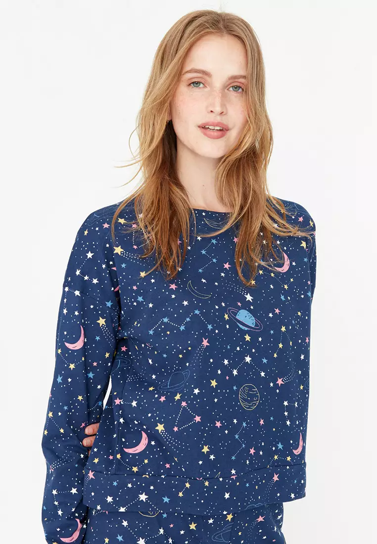 Galaxy Printed Pajamas Set