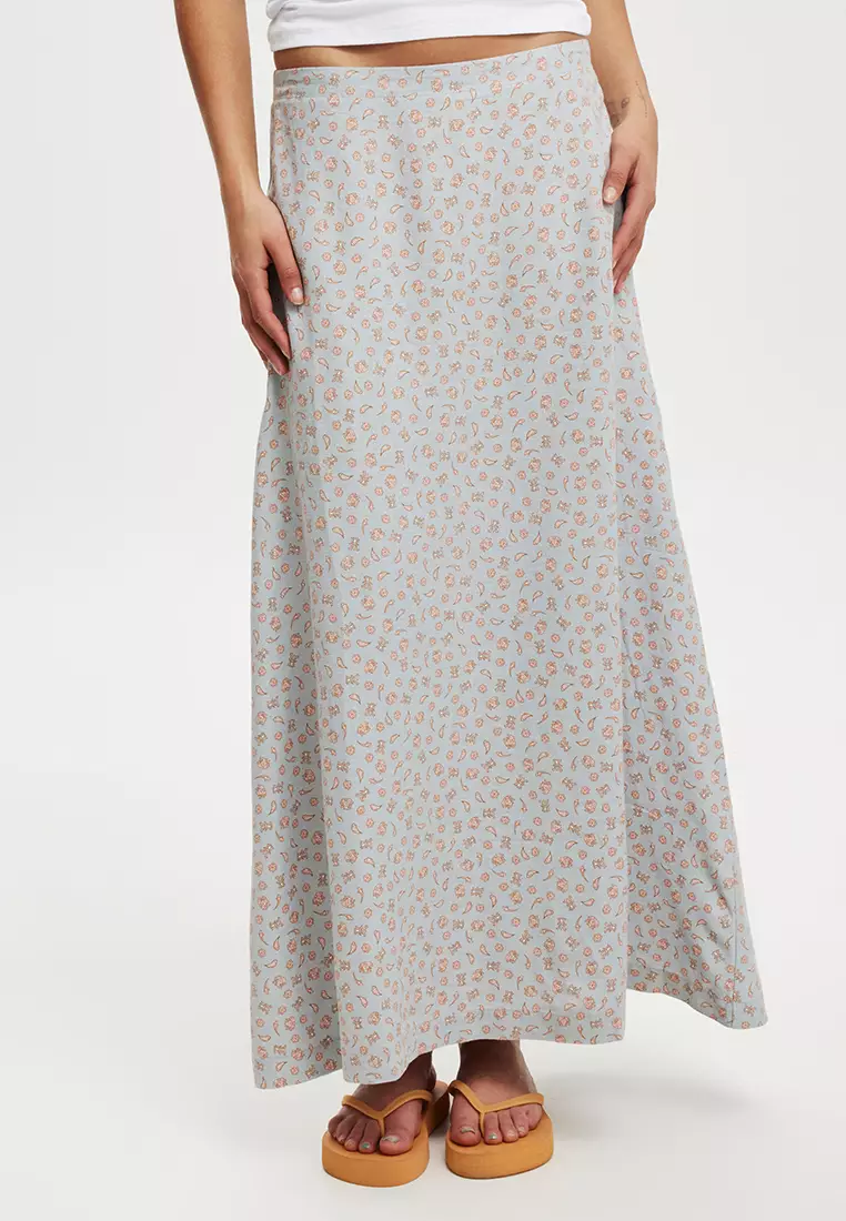 A line skirt zalora top
