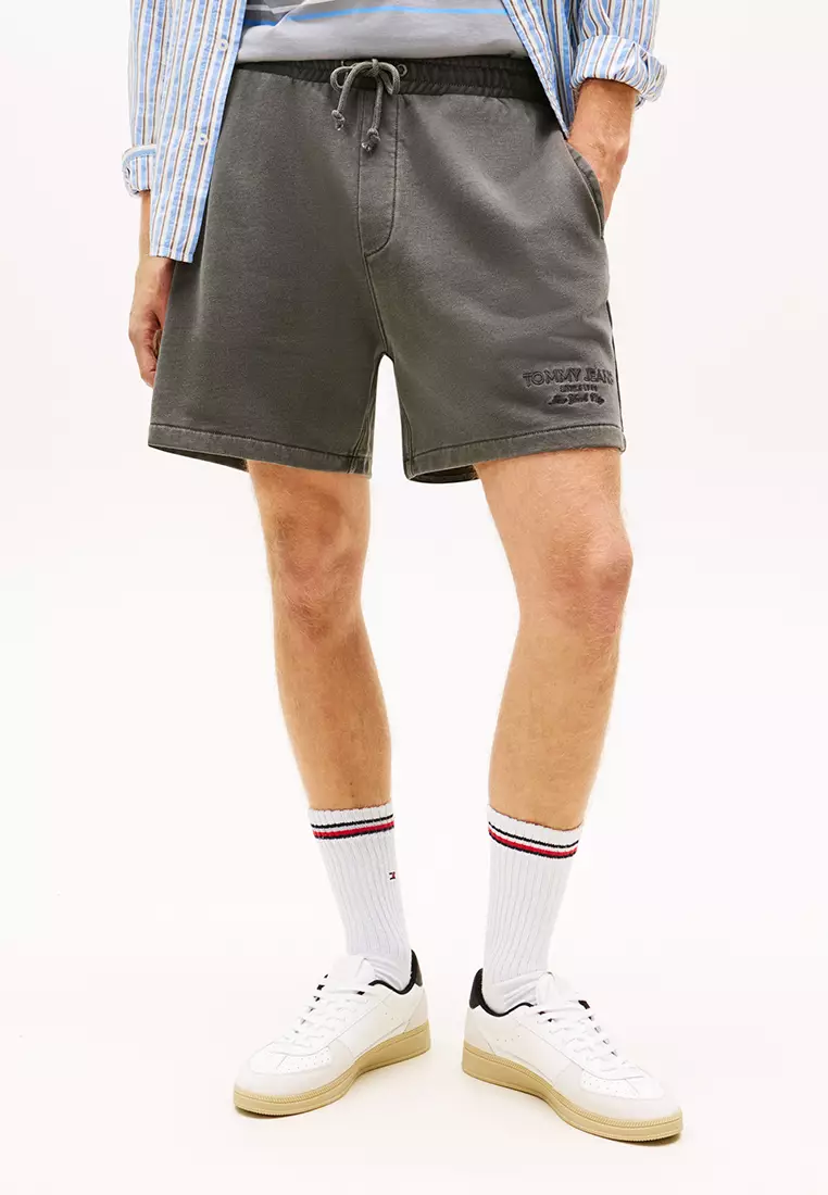Buy Tommy Hilfiger Classic Tonal Embroidery Terry Sweat Shorts