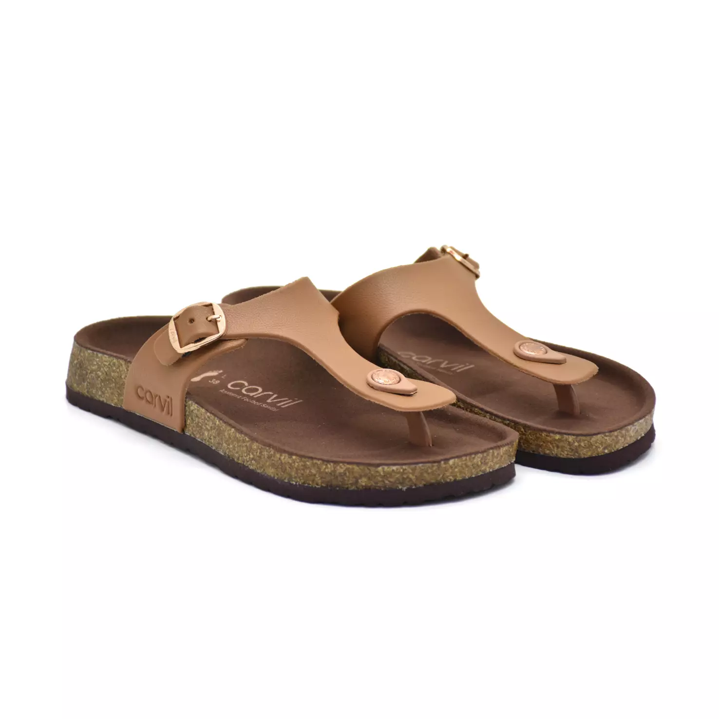 Carvil Sandal Wanita Julliet-01 L Camel