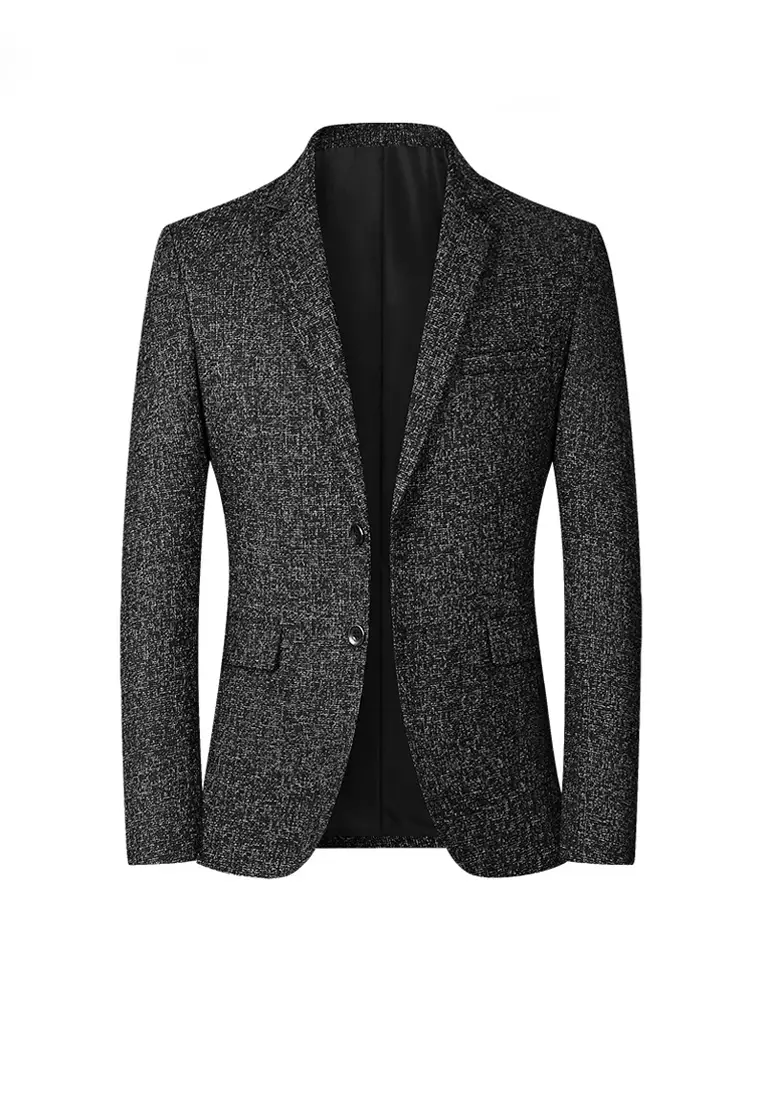 Mens black hotsell tweed blazer