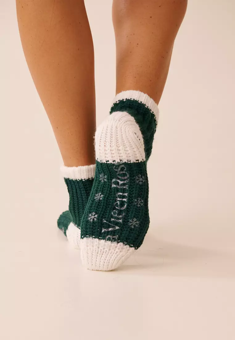 Embroidered Penguin Socks