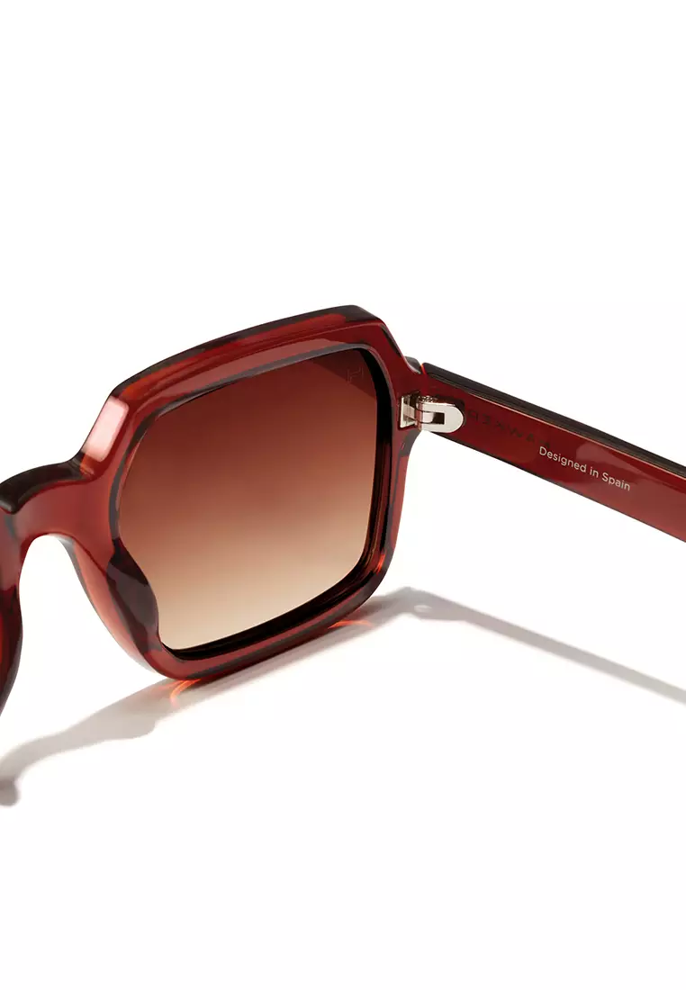 HAWKERS Brown Terracota Minimal Max Sunglasses For Men And Women, Unisex. Official Product Designed In Spain