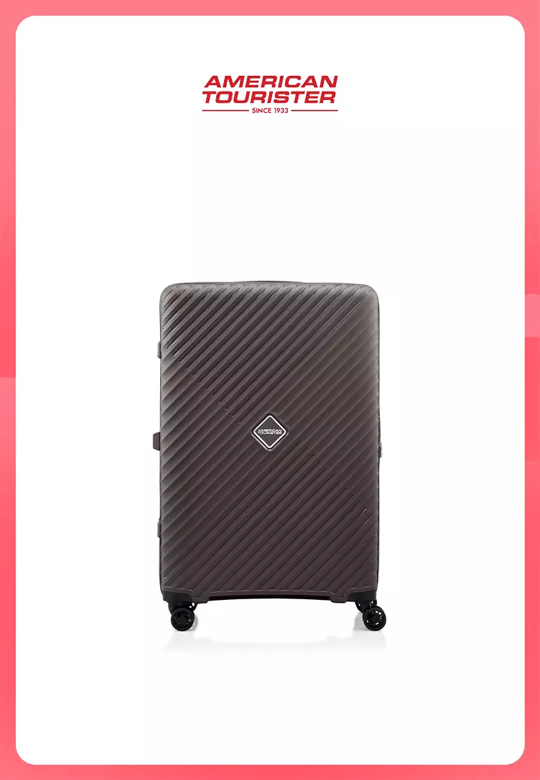 American Tourister Koper Hardcase Diazip Medium 24 Inch TSA - Coffee