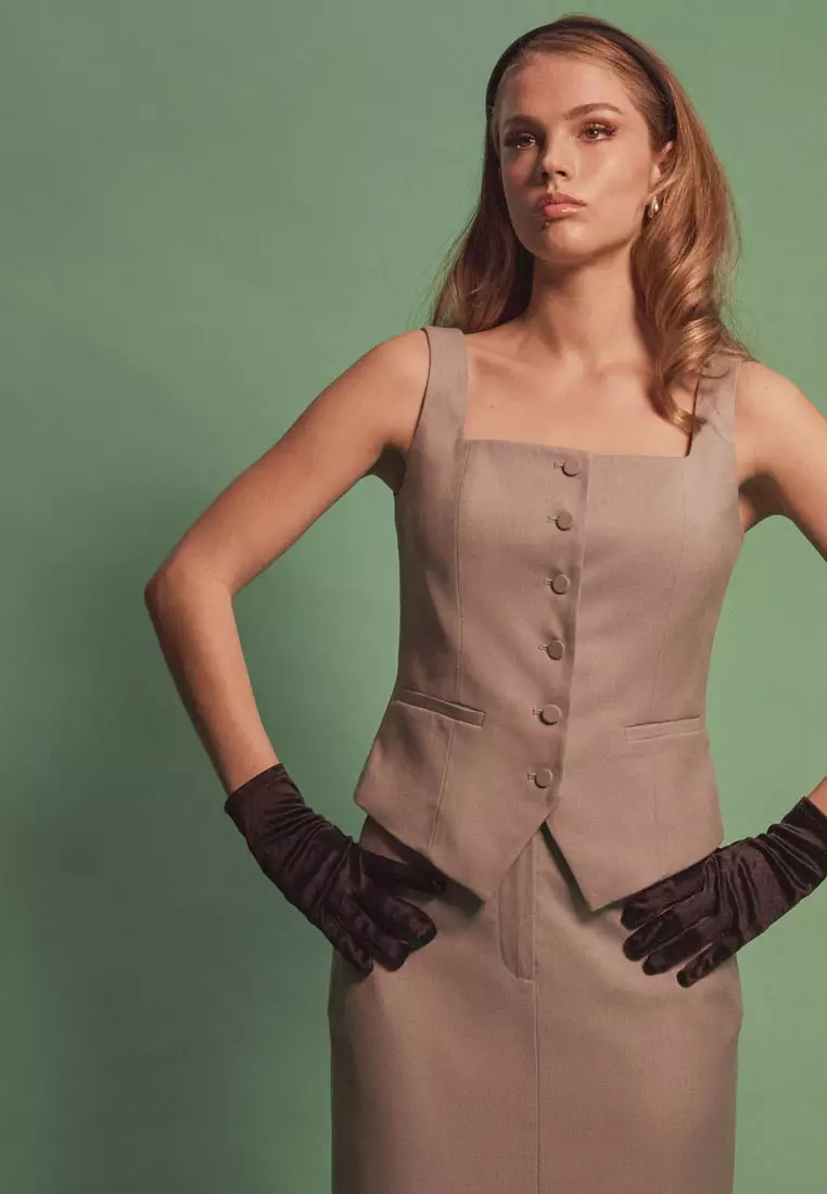 Chloe Square Neck Vest