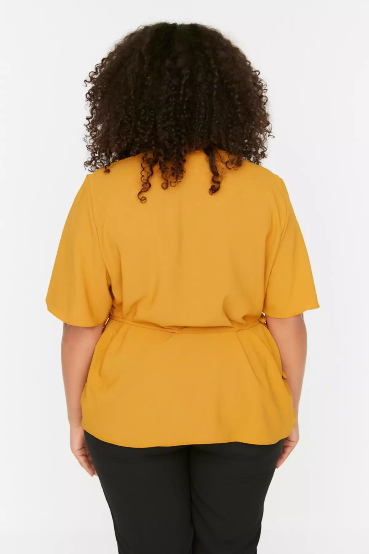 mustard blouse plus size