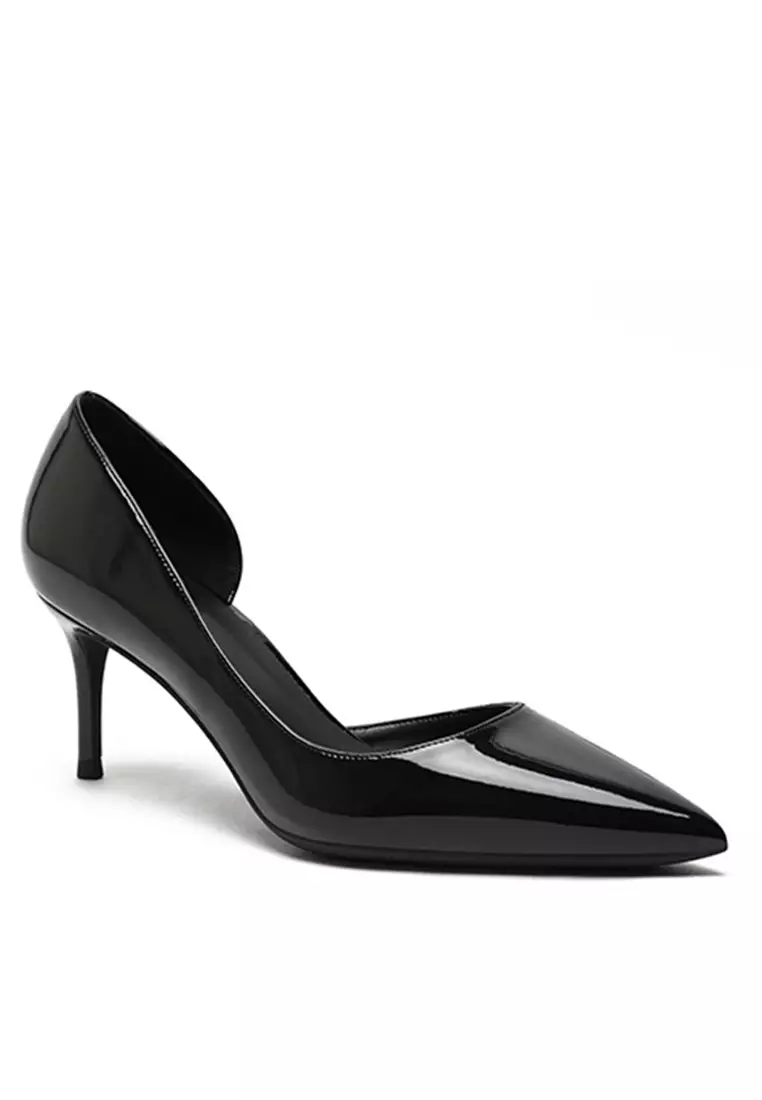 6CM Pointed Patent D'Orsay High Heel Shoes HZL164