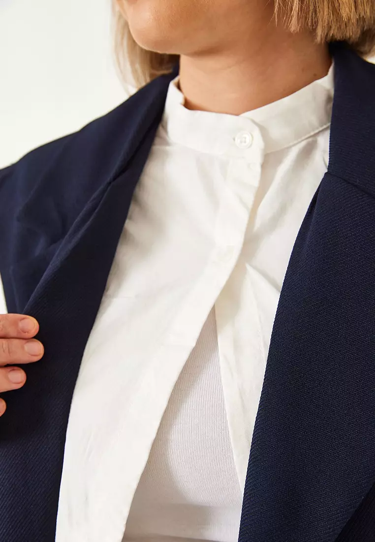Women's Shirt Detail Long Vest 60356 60271016