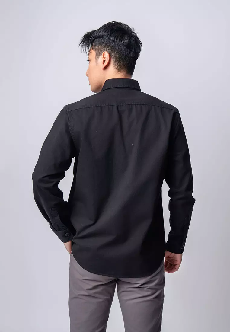 Jacket Shacket Workwear Shirt Raven Black