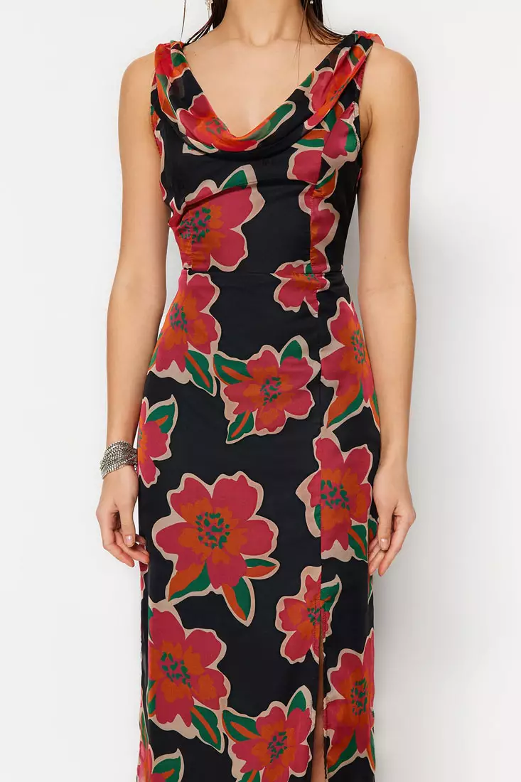 Buy Trendyol Floral Pattern Evening Dress 2024 Online ZALORA