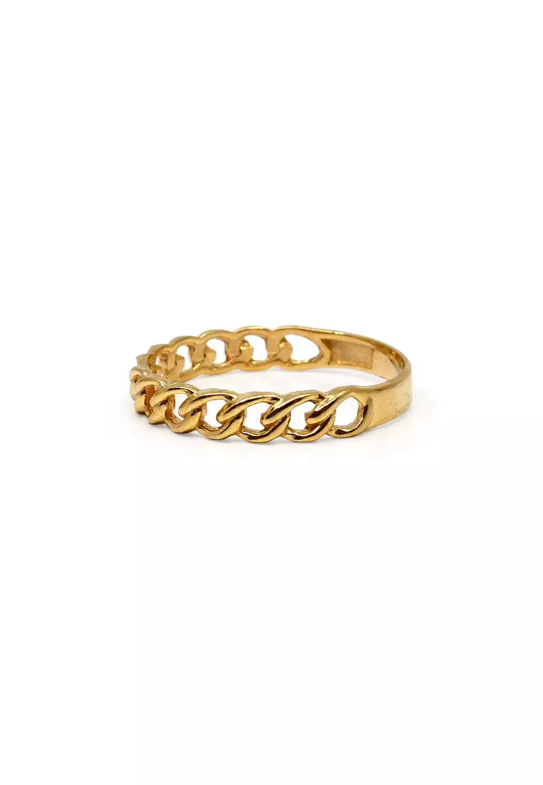 18K Yellow Gold Lady Ring