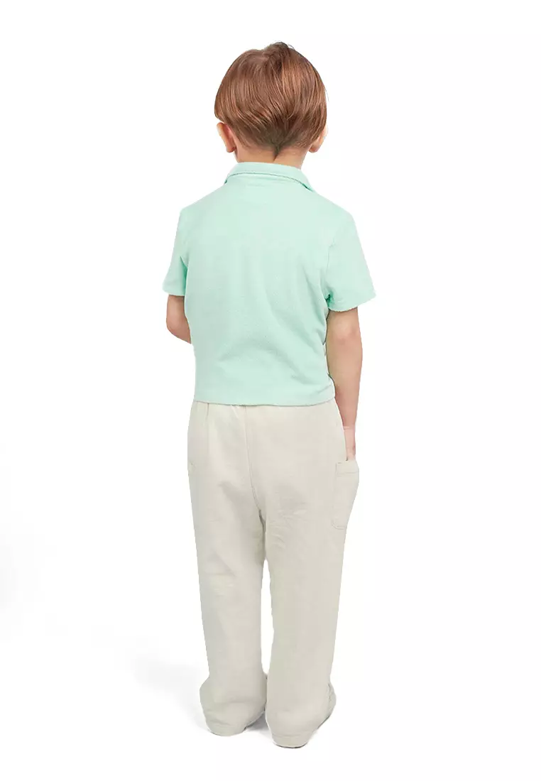 Baby Boys Embroidered Towel Terry Polo