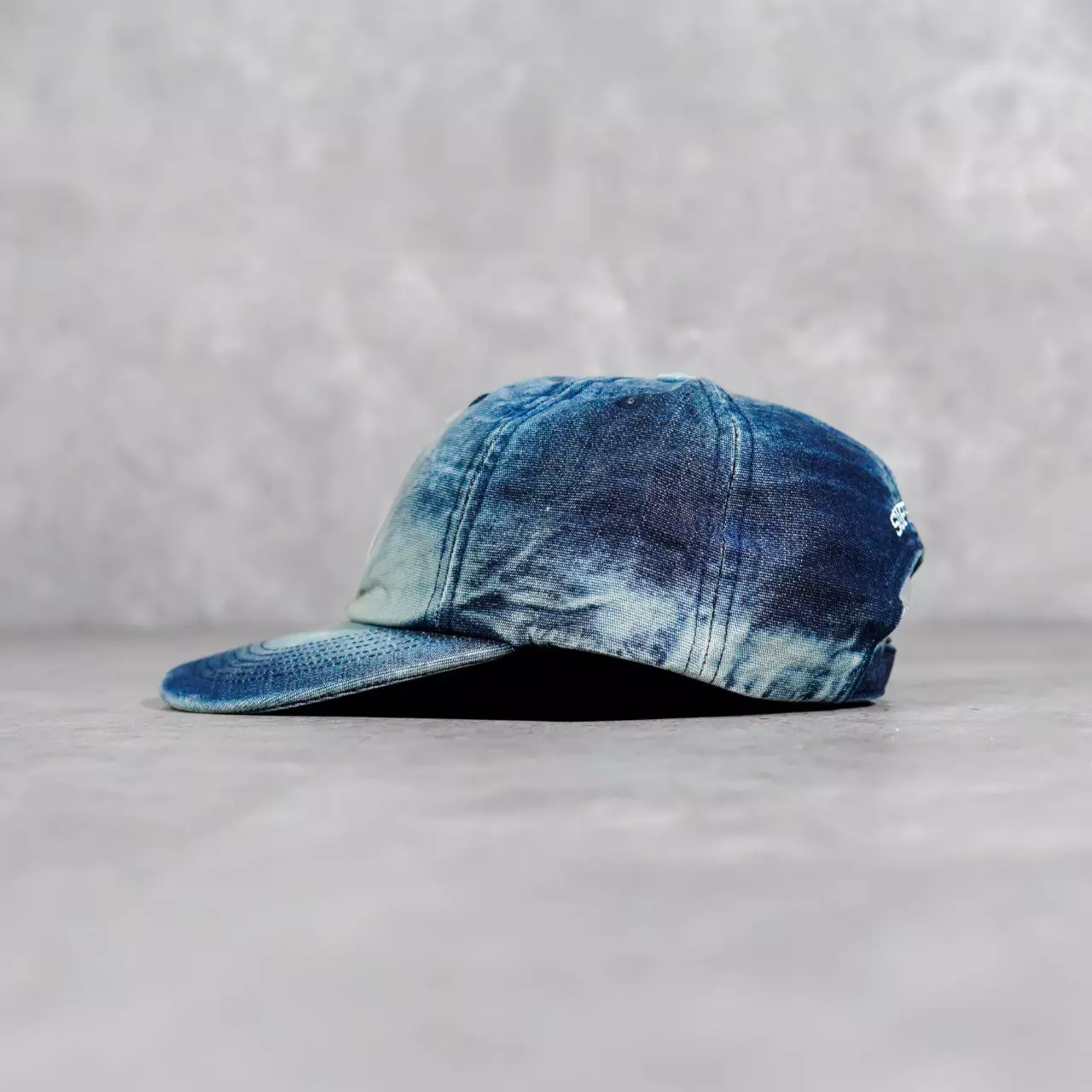 Topi SUPREME CORDURA S LOGO 6-PANEL DENIM GREEN BLUE CAP 100% ORIGINAL