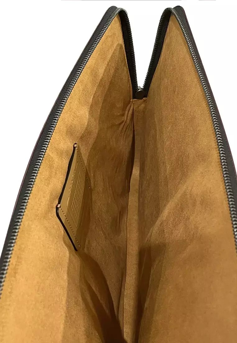 Buy Coach Coach Mens Laptop Case In Signature Canvas Black 2024