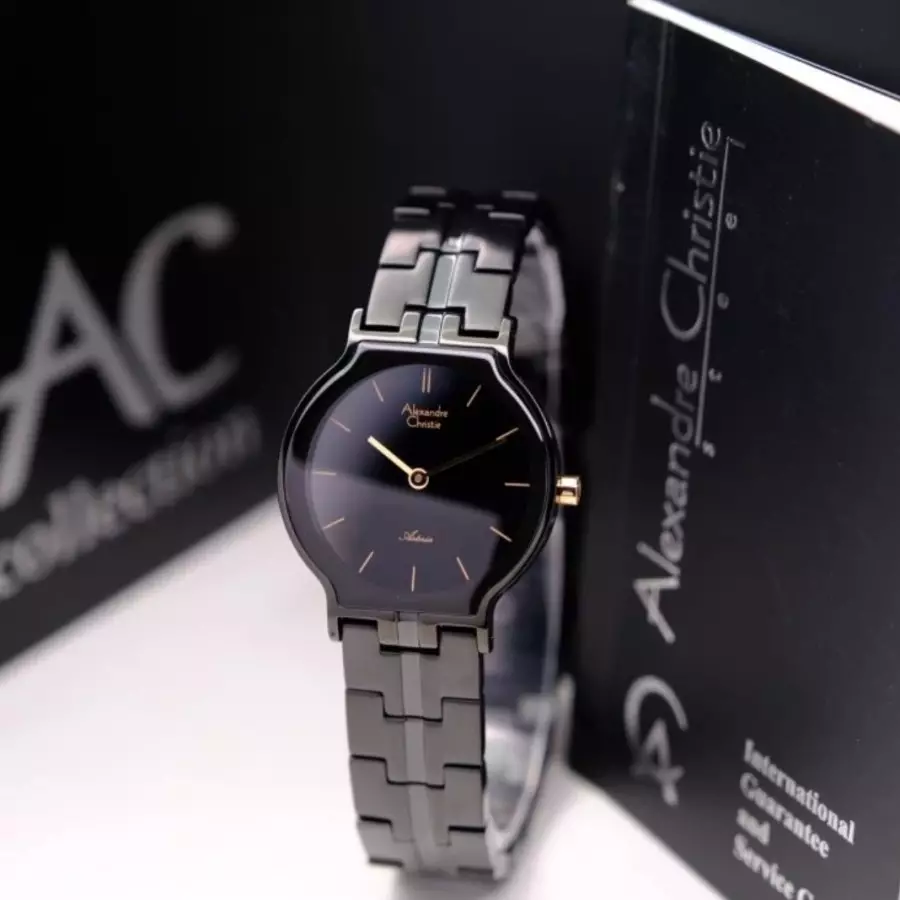 Alexandre Christie 8410 Rantai Full Black Cewek