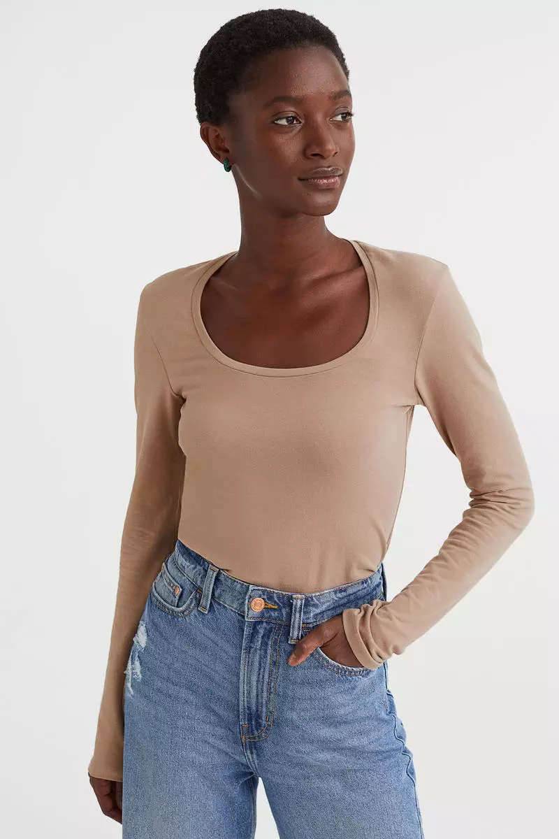 H&m new arrivals jersey top