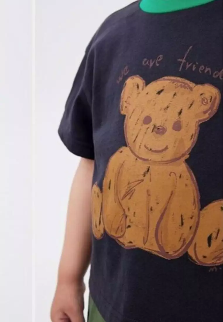 马拉丁中性短袖T恤黑色夏季男T恤女T恤