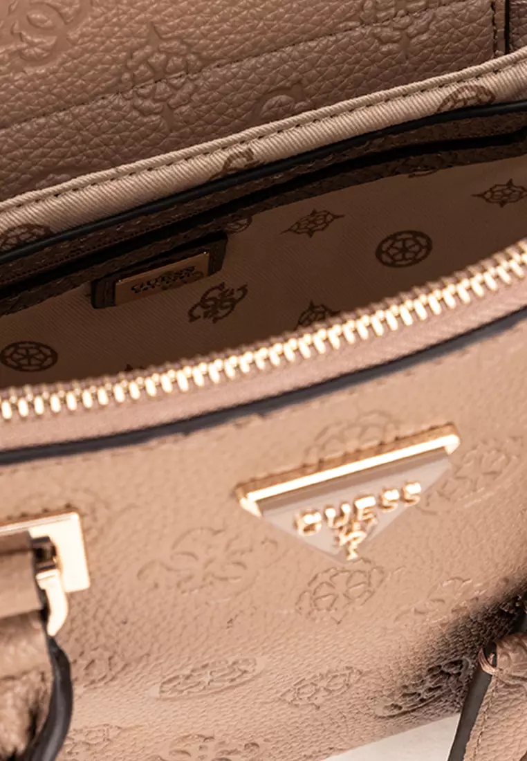 GUESS Cresidia Status Satchel: Borsa A Mano Donna In Nero