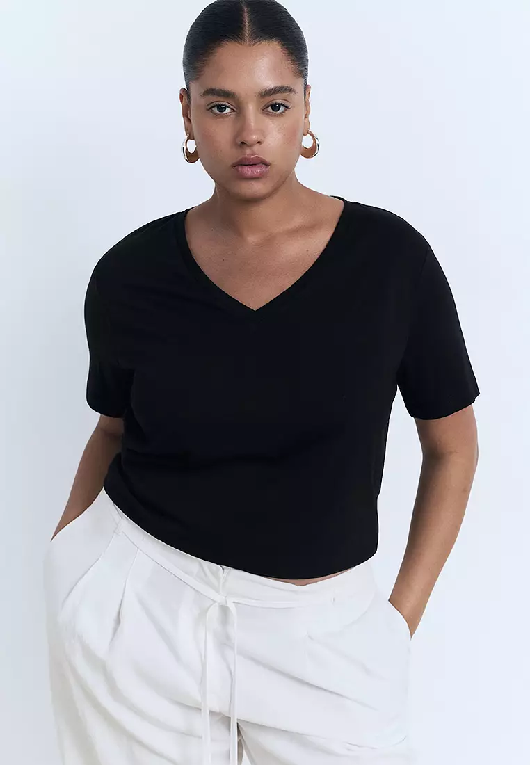 V-Neck Cotton T-Shirt