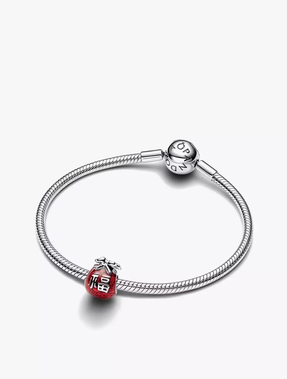 Jual PANDORA Lucky bag sterling silver charm with red enamel