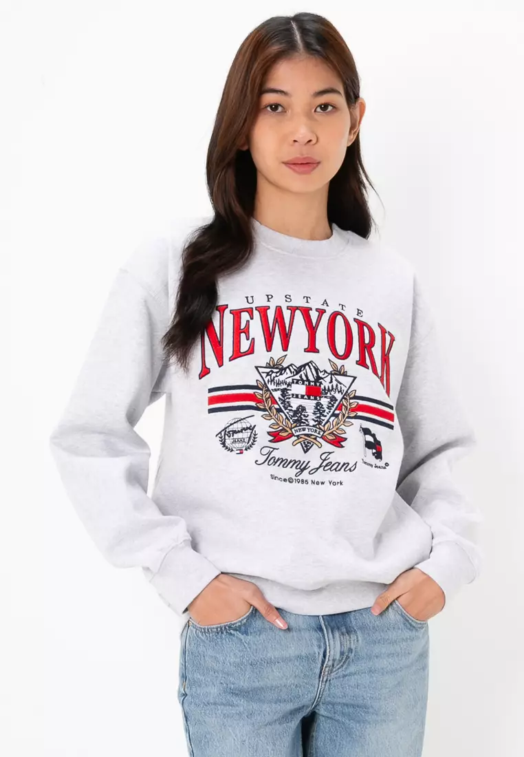 tommy jeans tommy hilfiger round neck sweatshirts