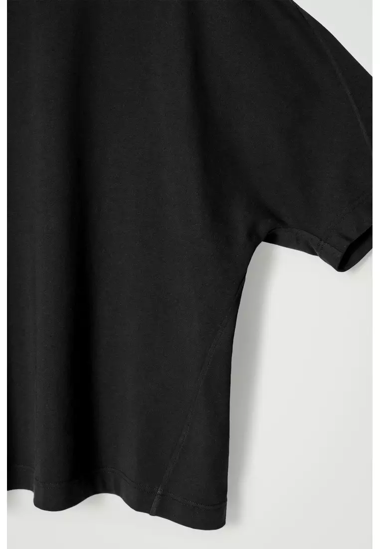 OVERSIZED HEAVYWEIGHT MOCK-NECK T-SHIRT