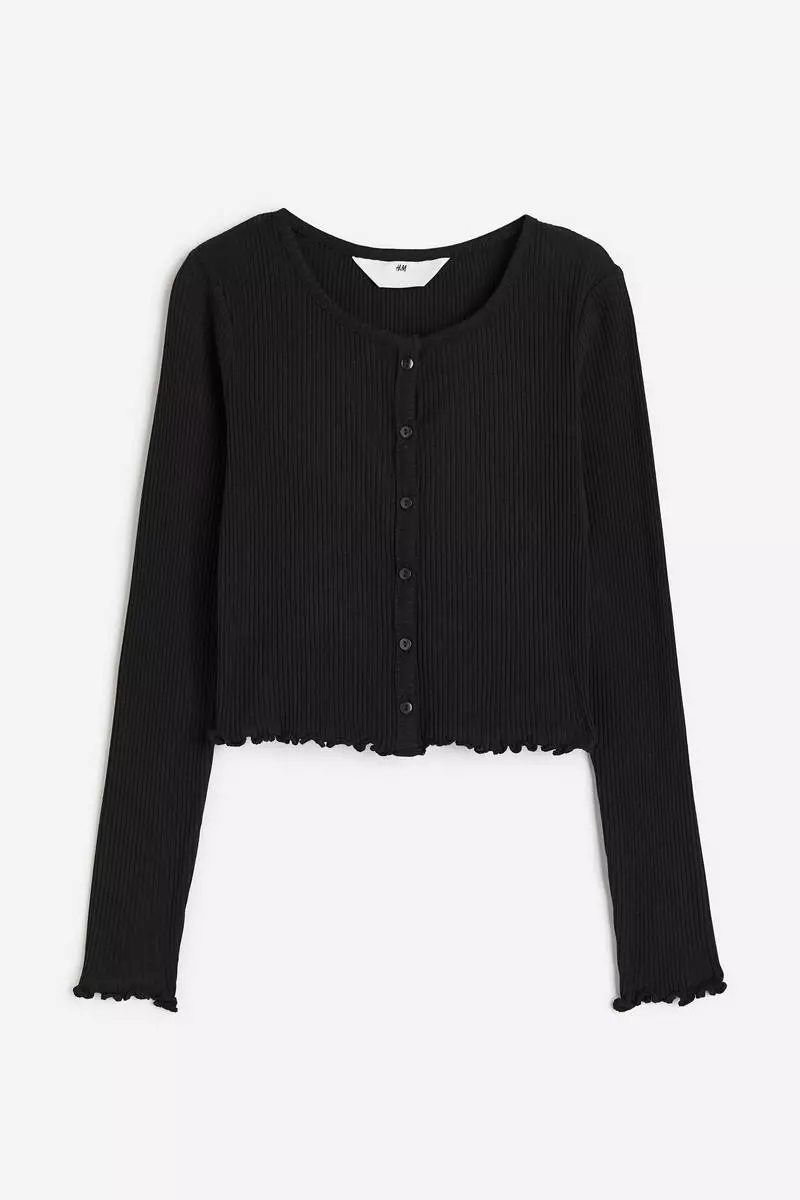 h&m cropped cardigan