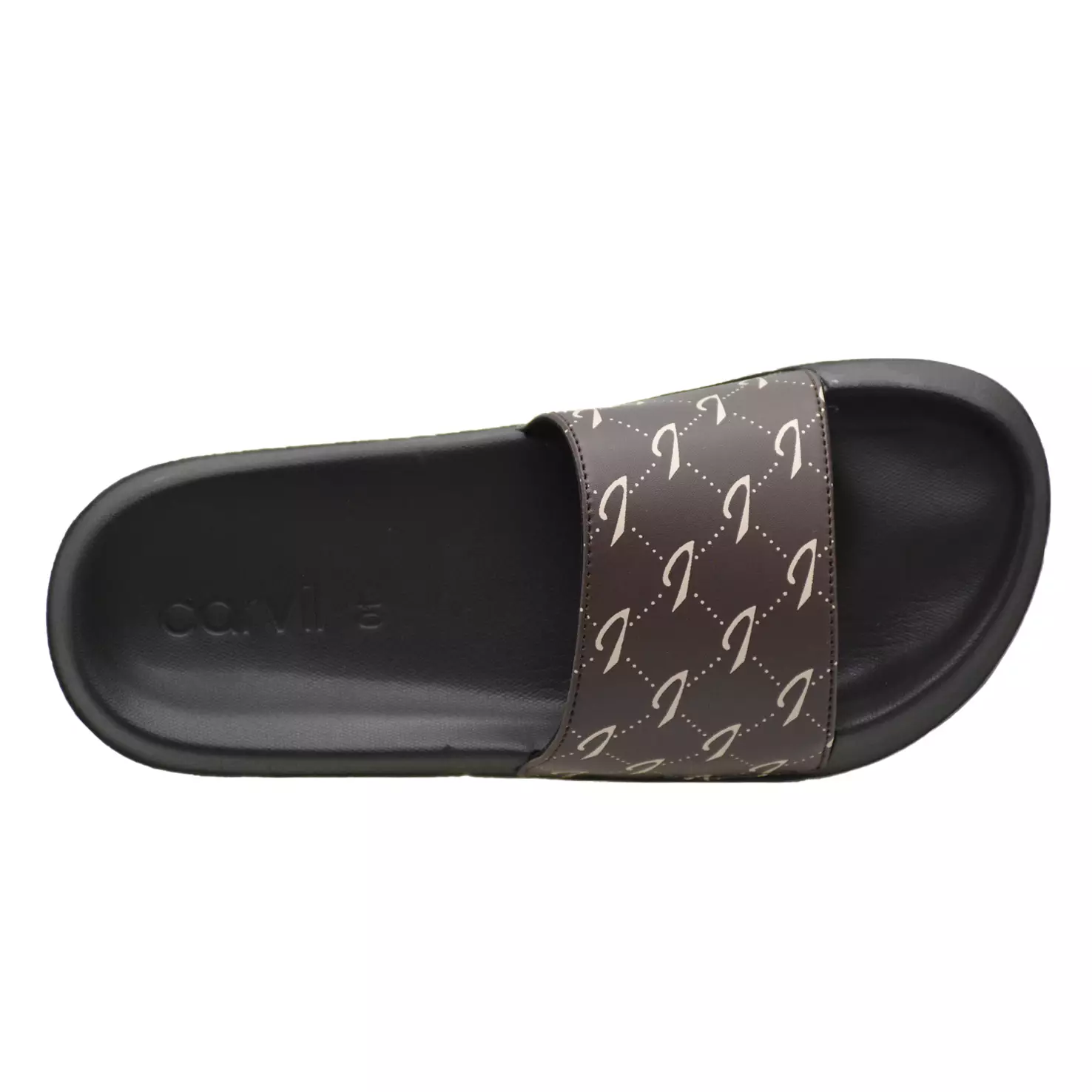 Carvil Sandal Slider Pria Getafe-SS Brown