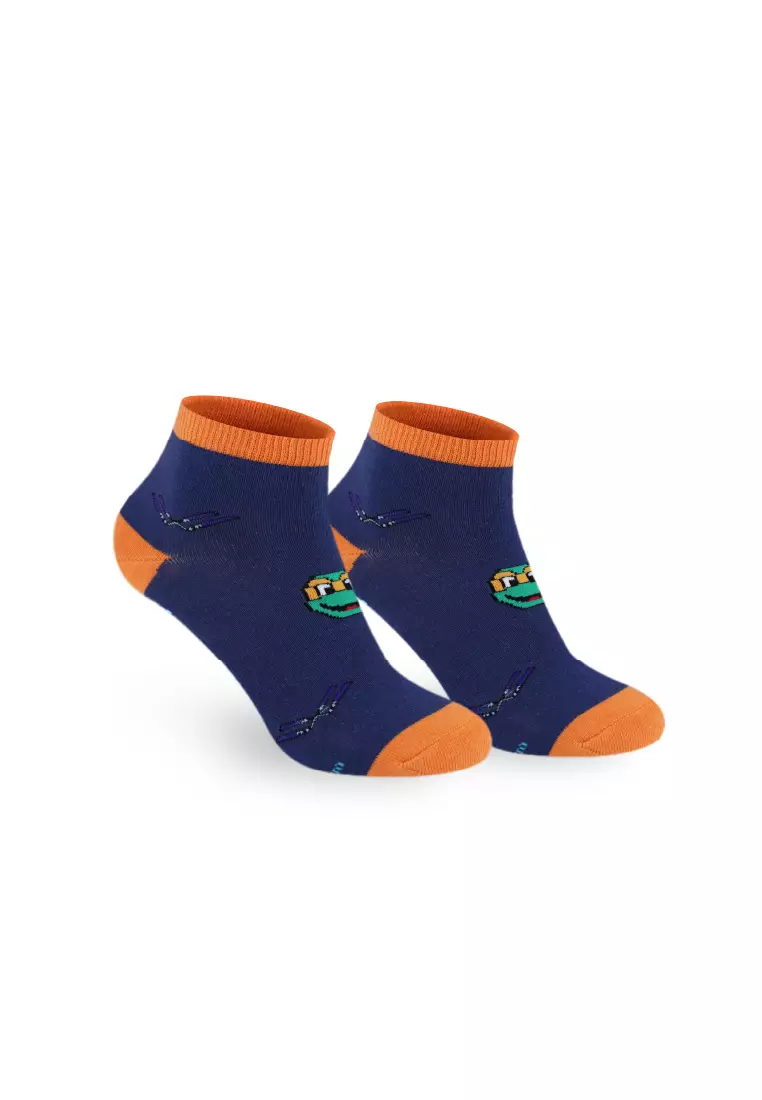 Buy Biofresh TMNT Boys’ Antimicrobial Cotton Lite Casual Ankle Socks 3 ...