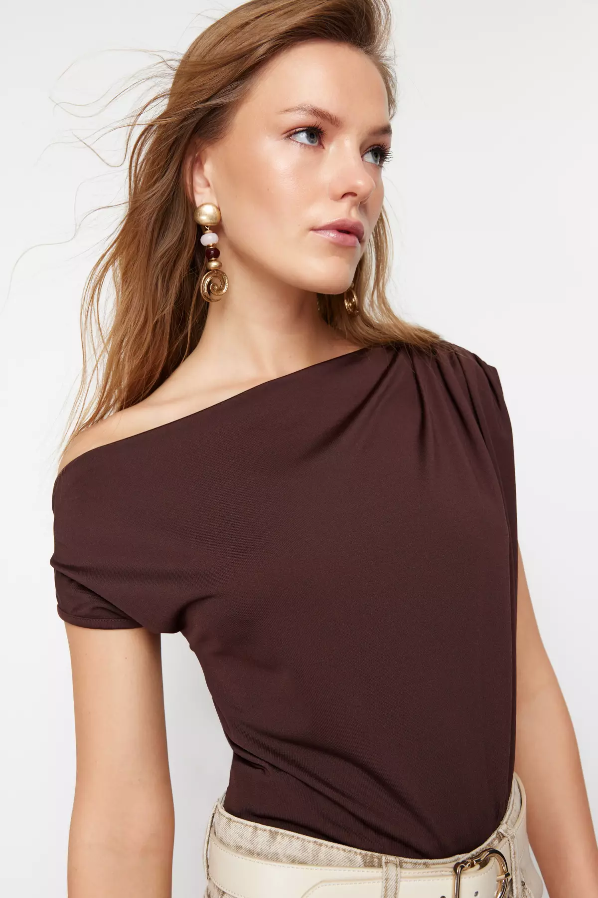 Asymmetric Collar Blouse