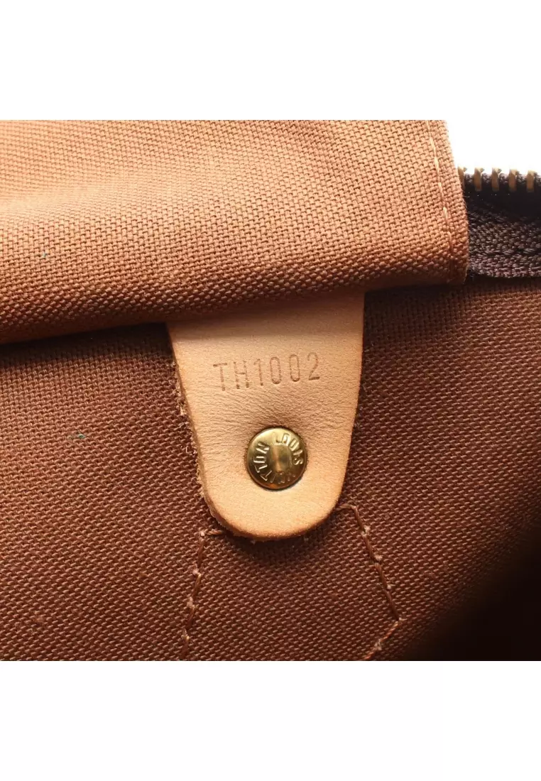 Pre-Loved Louis Vuitton speedy 40 monogram Handbag PVC leather Brown