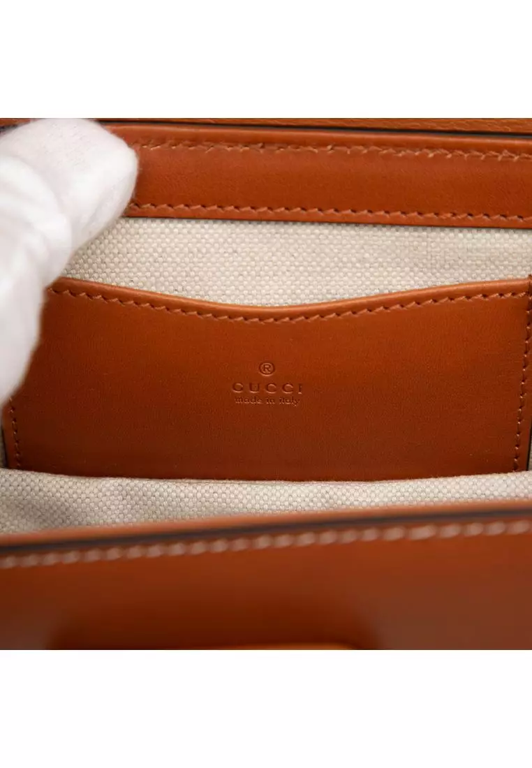 Pre-Loved Gucci Mini Calfskin Bamboo 1947 Belt Bag
