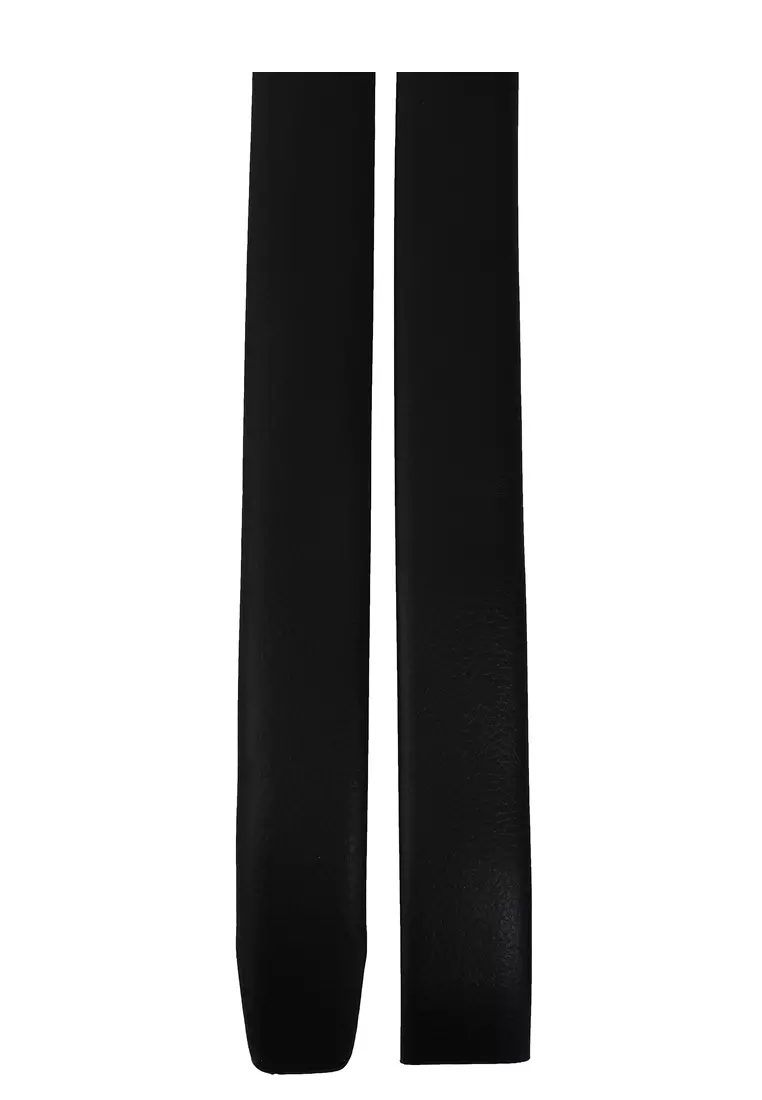 Hazel Strap Belts Pria Handmade Material Leather ORIGINAL - Black